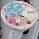 Авторский букет «Нежное мороженое»  Bloom room, пион, гортензия, диантус, хризантема
