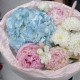 Авторский букет «Нежное мороженое»  Bloom room, пион, гортензия, диантус, хризантема