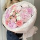 Букет из пионов и роз «Для неё» Bloom room, пион, пионовидная роза, диантус, хризантема