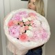 Букет из пионов и роз «Для неё» Bloom room, пион, пионовидная роза, диантус, хризантема