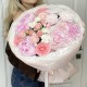 Букет из пионов и роз «Для неё» Bloom room, пион, пионовидная роза, диантус, хризантема