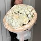 Букет Ореховый Латте Гортензия, Розы, Рафаэлло