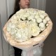 Букет Ореховый Латте Гортензия, Розы, Рафаэлло