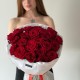 Монобукет "Пылкая любовь" Bloom Room: 25 красных роз
