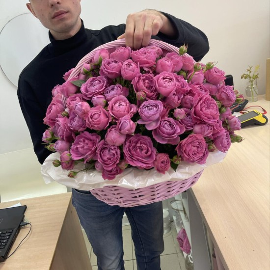 WOW Корзина: кустовая пион Роза Мадам бомбастик