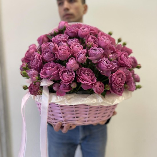WOW Корзина: кустовая пион Роза Мадам бомбастик