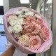 Букет  Bloom room  из гортензии, диантусов, хризантем и роз
