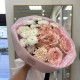 Букет  Bloom room  из гортензии, диантусов, хризантем и роз