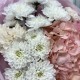 Букет  Bloom room  из гортензии, диантусов, хризантем и роз