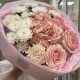 Букет  Bloom room  из гортензии, диантусов, хризантем и роз
