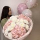 пышный букет и набор гелиевых шаров   BLOOM ROOM