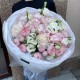 Воздушный нежно-розовый букет BLOOM ROOM, гортензия, эустома