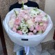Воздушный нежно-розовый букет BLOOM ROOM, гортензия, эустома