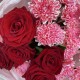 Красно-малиновый букет BLOOM ROOM