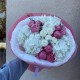 Воздушный бело-розовый букет