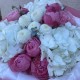 Воздушный бело-розовый букет