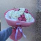 Воздушный бело-розовый букет