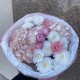 Розовый букет bloom room гортензия Роза хризантема диантус