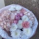 Розовый букет bloom room гортензия Роза хризантема диантус