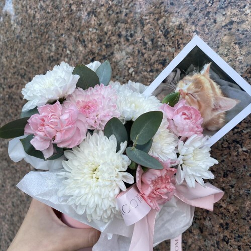 Милый комплимент ️bloom room хризантема гвоздика