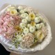 Бежевый букет  bloom room Роза гвоздика хризантема