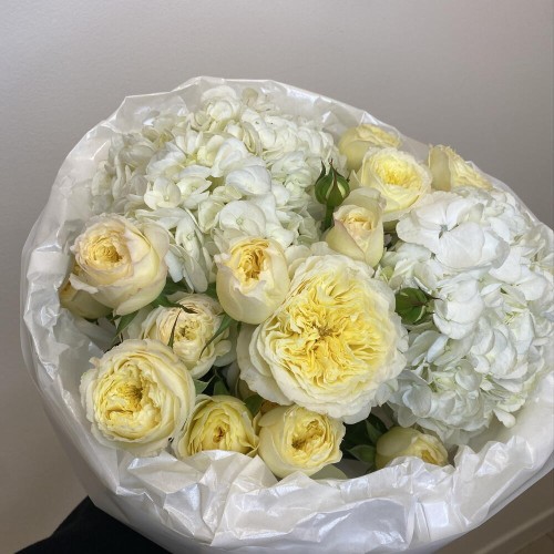 Воздушный букет Bloom room️гортензия Роза