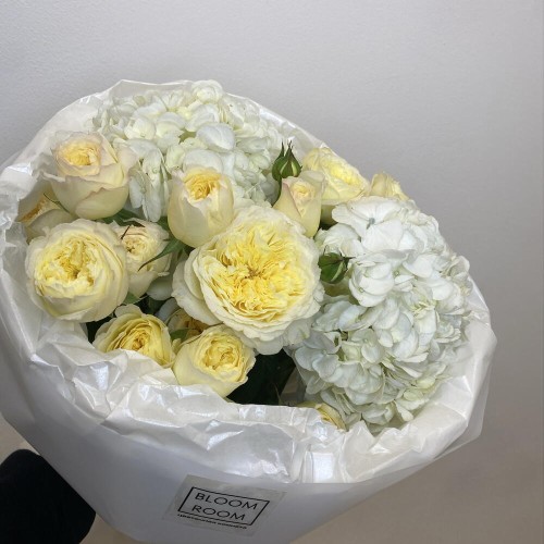Воздушный букет Bloom room️гортензия Роза