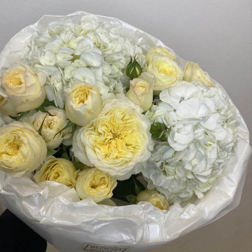 Воздушный букет Bloom room️гортензия Роза