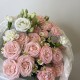 Красивый букет  bloom room Роза ромашка гвоздика
