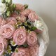 Красивый букет  bloom room Роза ромашка гвоздика