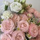 Красивый букет  bloom room Роза ромашка гвоздика