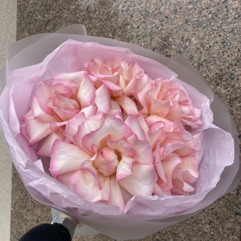 Воздушный розовый букет  bloom room Роза