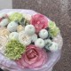 букет нежный с розами  bloom room