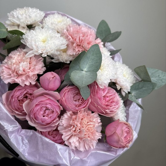 розовый букет bloom room
