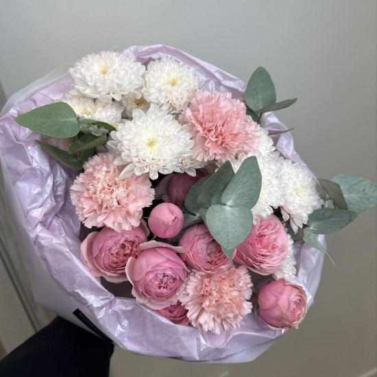 розовый букет bloom room