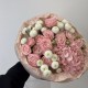 воздушный букет bloom room гортензия,роза и хризантема