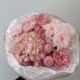 милый розовый букет bloom room гортензия,хризантема,роза