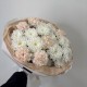 бежевый букет bloom room хризантема и диантус