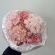 розовый  букет bloom room роза,хризантема и гортензия