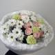 дофаминовый букет bloom room ромашка,роза,диантус