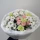дофаминовый букет bloom room ромашка,роза,диантус