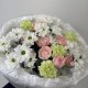 дофаминовый букет bloom room ромашка,роза,диантус