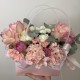 пышная сумочка bloom room гортензия,роза и хризантема