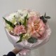 букет-комплимент с розой,хризантемой и диантусом