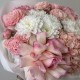 воздушный букет хризантема,роза и гортензия bloom room