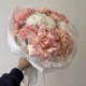 воздушный букет хризантема,роза и гортензия bloom room