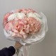 воздушный букет хризантема,роза и гортензия bloom room