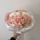 воздушный букет хризантема,роза и гортензия bloom room