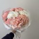 воздушный букет хризантема,роза и гортензия bloom room