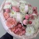 роскошный пышный букет хризантема и пионовидная роза bloom room